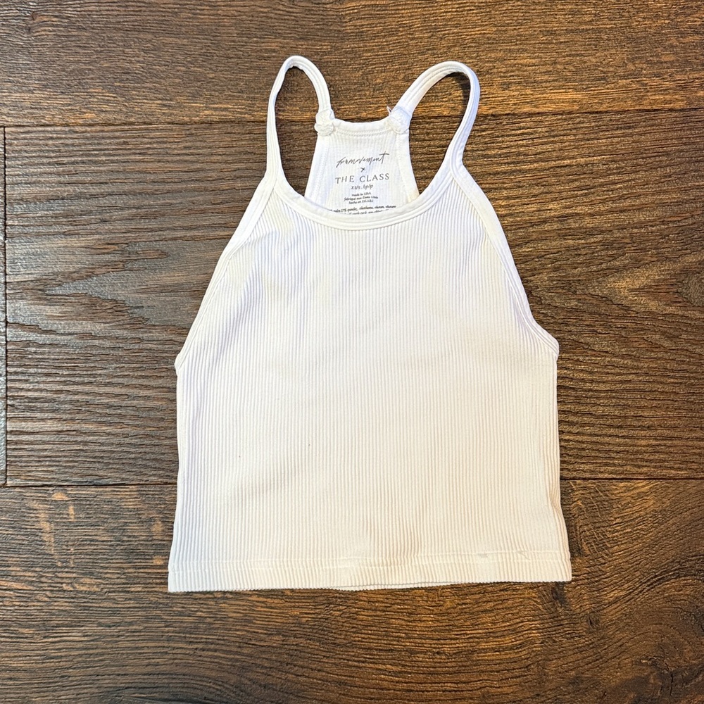 NWOT FP Movement Happiness Runs Crop Tank - White - XS/S - Flawed